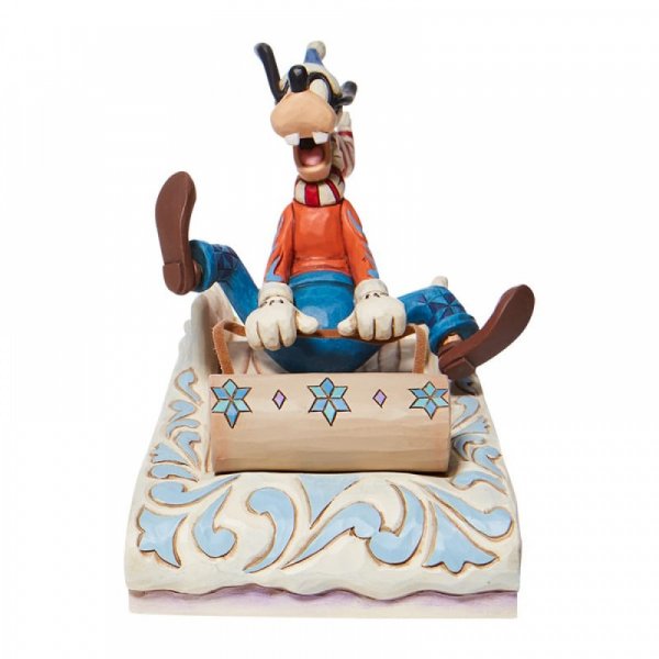 Disney Traditions - Goofy Sledding Figurine