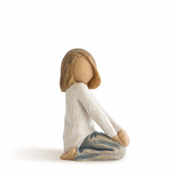 Thoughtful Child 26225 B Willow Tree Figurine Roses in the garden Collection 