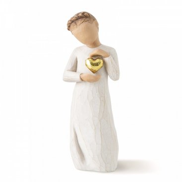 Willow Tree Heart of Gold Figurine Boy 26142 in Branded Gift Box 