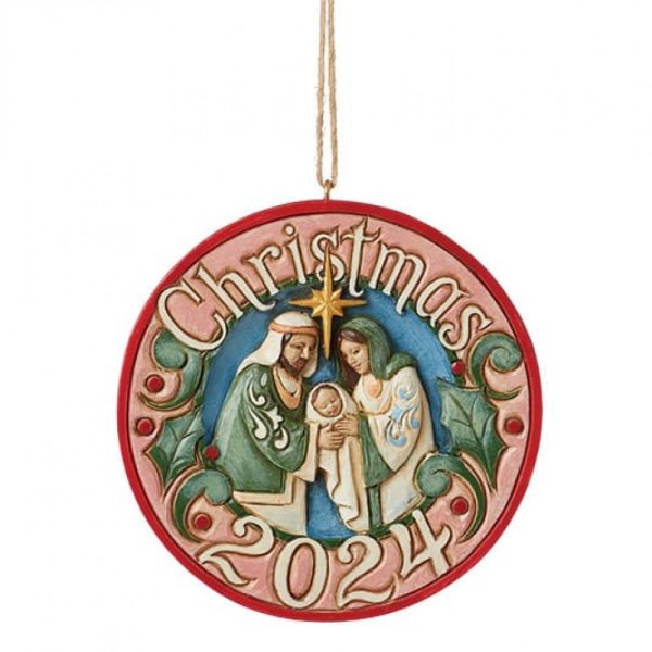2024 Holy Family Hanging Ornament Enesco licensed giftware wholesale