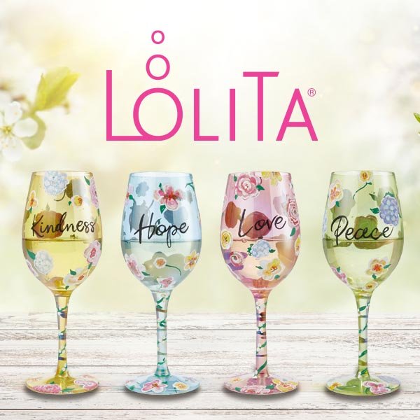 Enesco Lolita 4053102 Cristal You re The Best estándar Vino Cristal Multicolor 22,5 cm 
