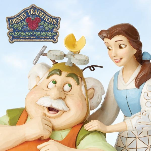 Enesco presents new never-before-seen Belle and Maurice figurine in its Disney Traditions by Jim Shore collection. Enesco presents new never-before-seen Belle and Maurice figurine in its Disney Traditions by Jim Shore collection.