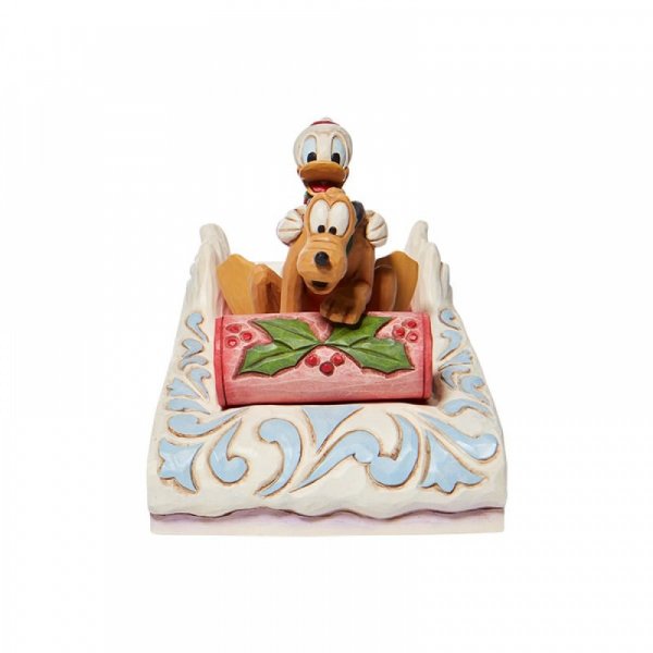 Disney Traditions - Donald & Pluto Sledding Figurine